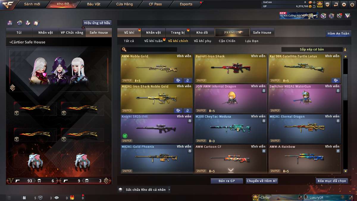 shop acc cf uy tin gia re